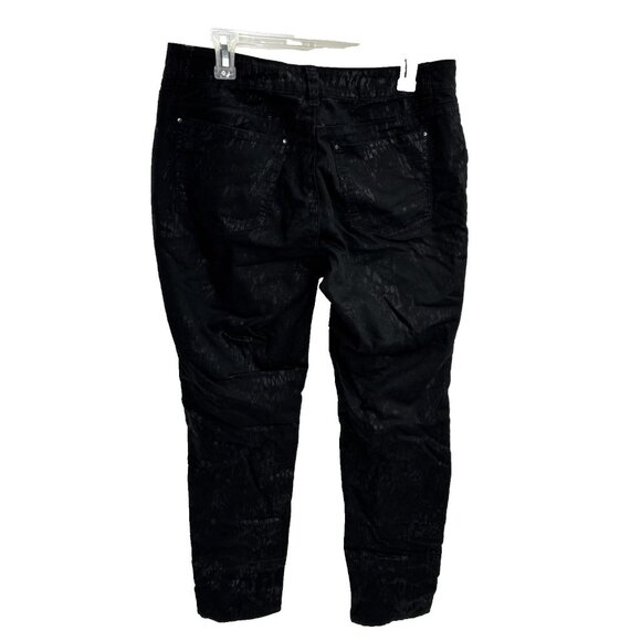 White House Black Market Womens Size 8 Skinny Leg Pants Black Stretch Jeans - Picture 4 of 6